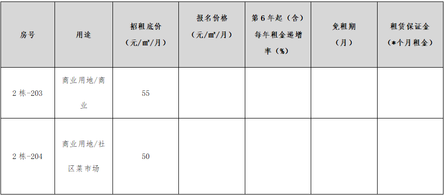 招租公告
